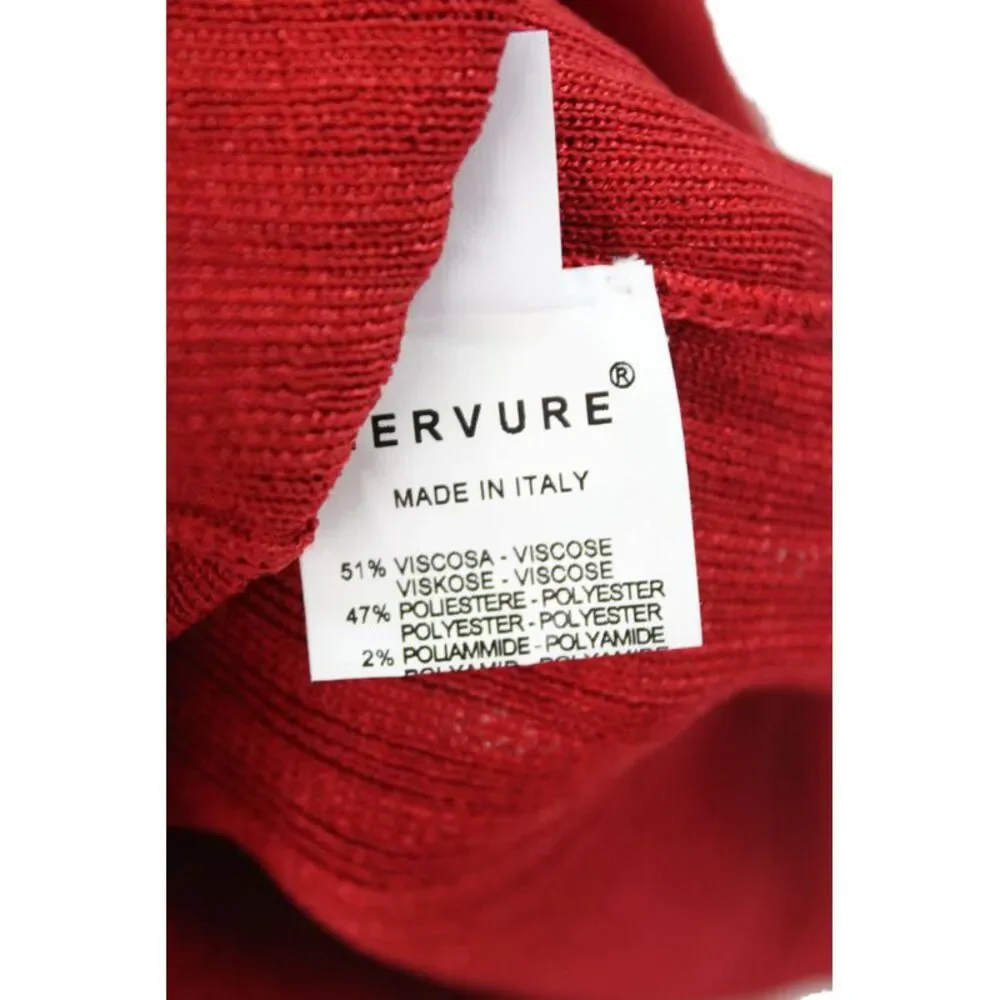 Nervure Women's Elastic Waist Pull-On Unlined Flare Mini Skirt Red Size M